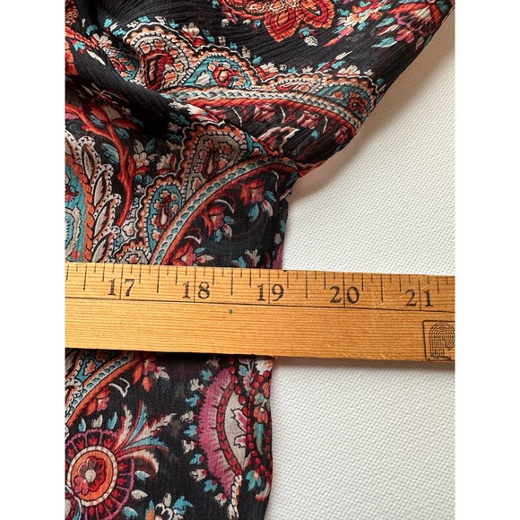 Banana Republic x Oliva Palermo Womens Sheer Paisley Blouse-XS - Picture 9 of 10